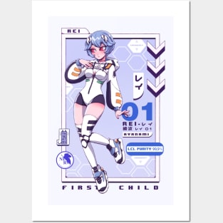 Rei Ayanami Posters and Art